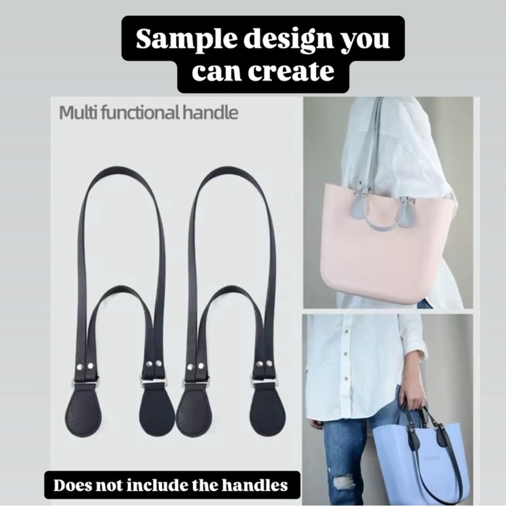 Black Add on a Handle O Bag handle strap